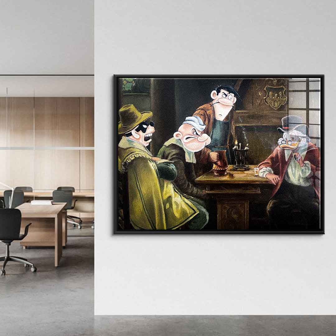 Gangster's meeting - acrylic glass