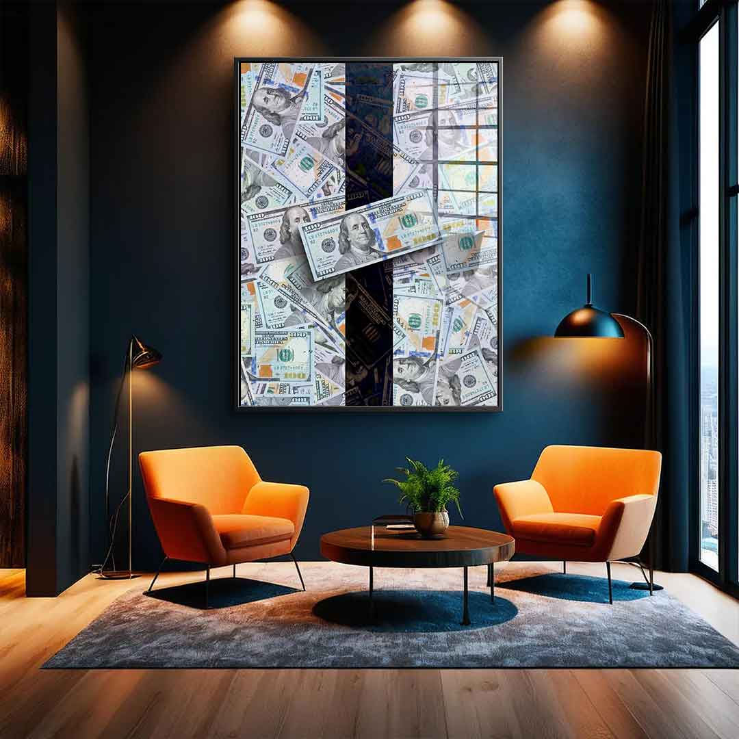 Money Stack - acrylic glass