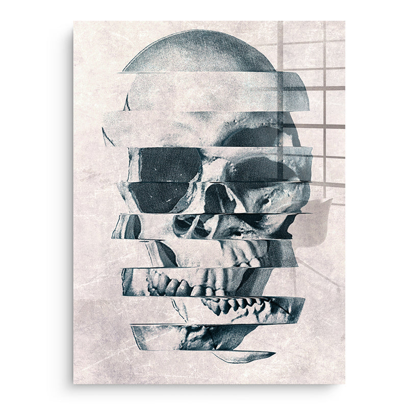 Glitch Skull - Acrylglas