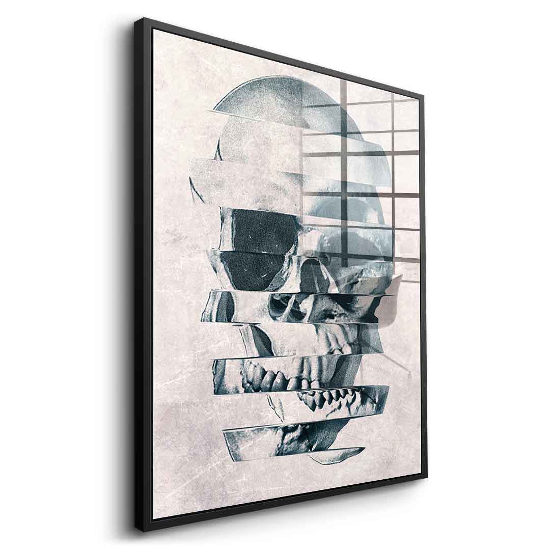 Glitch skull - acrylic glass