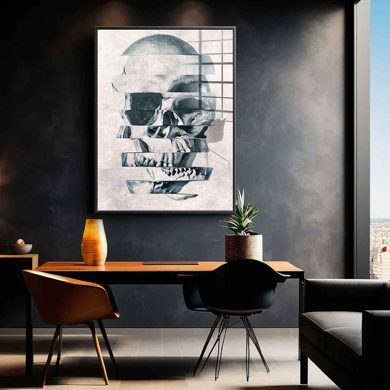 Glitch Skull - Acrylglas