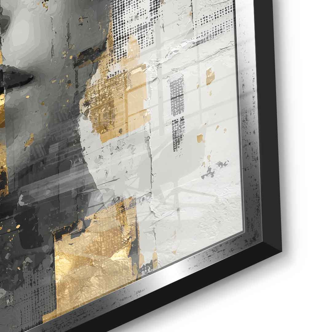 Gold White Half Face - Acrylglas