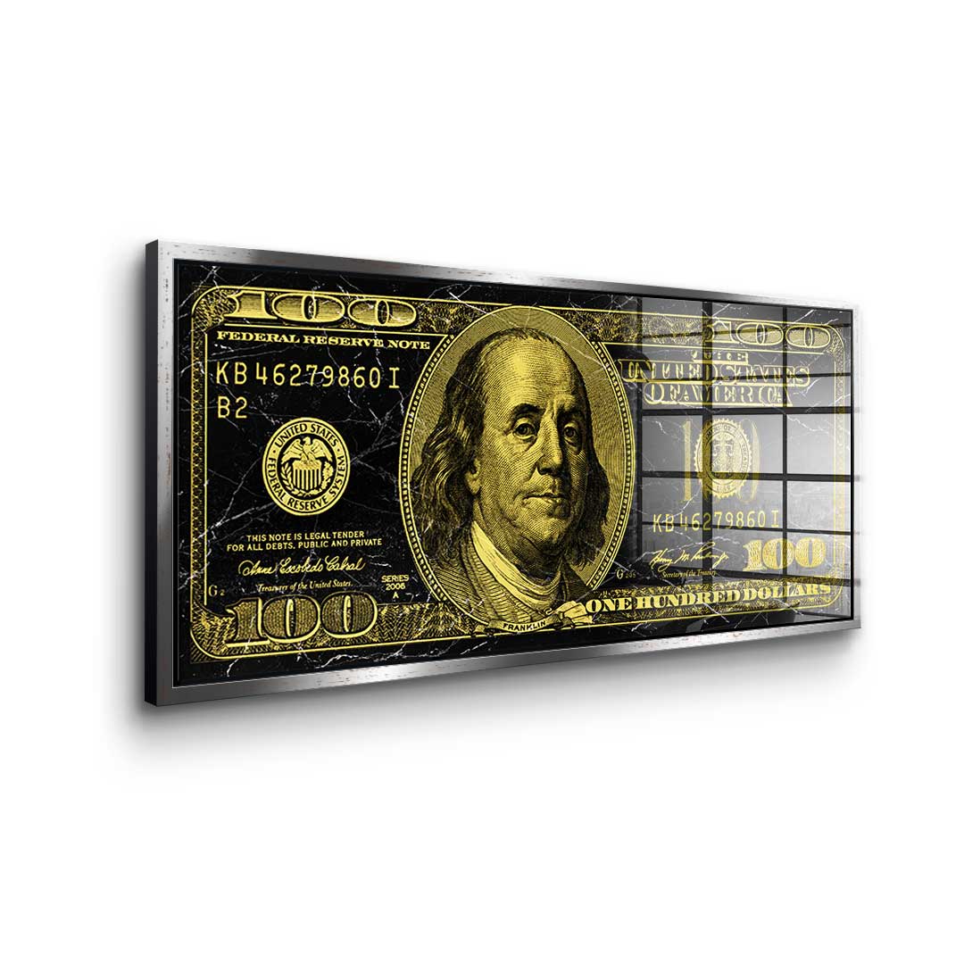 Golden Dollar - Acrylglas