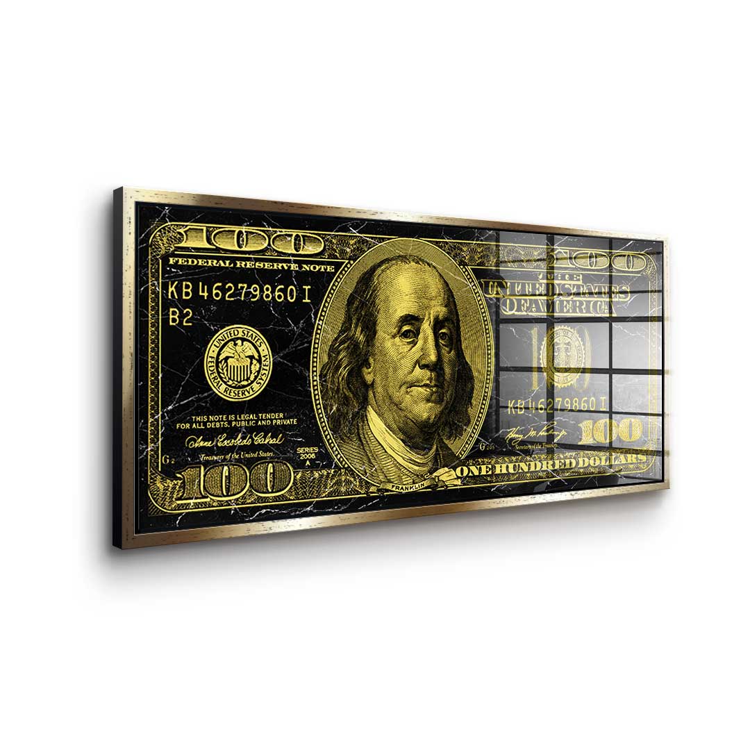 Golden Dollar - Acrylglas