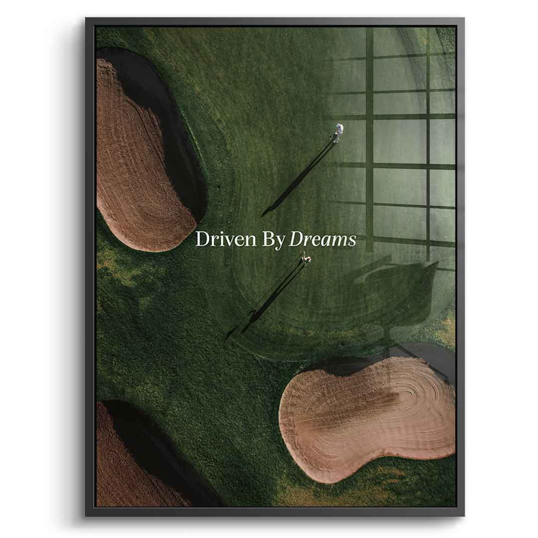 Driven by Dreams #Golf V1 - acrylic glass