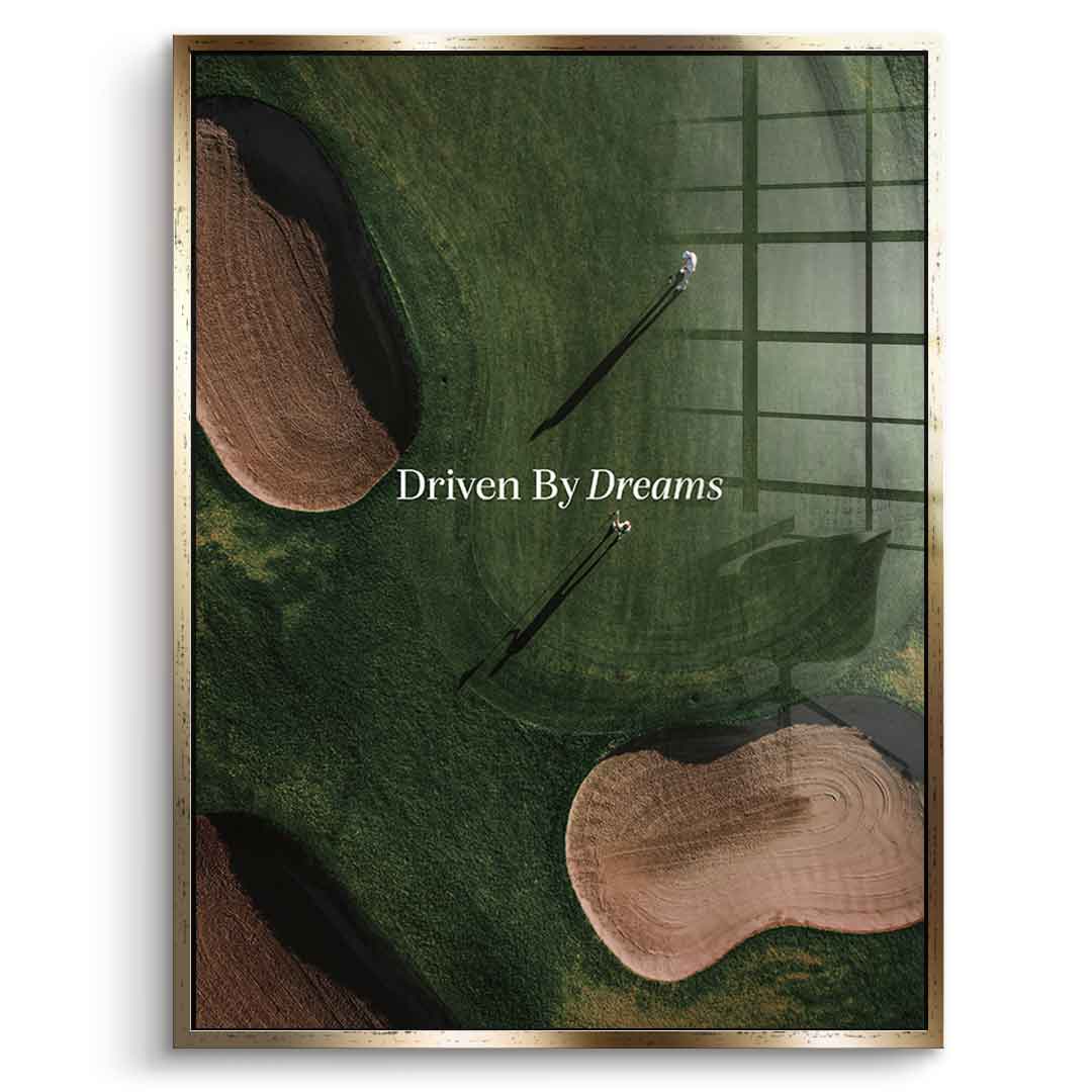 Driven by Dreams #Golf V1 - acrylic glass