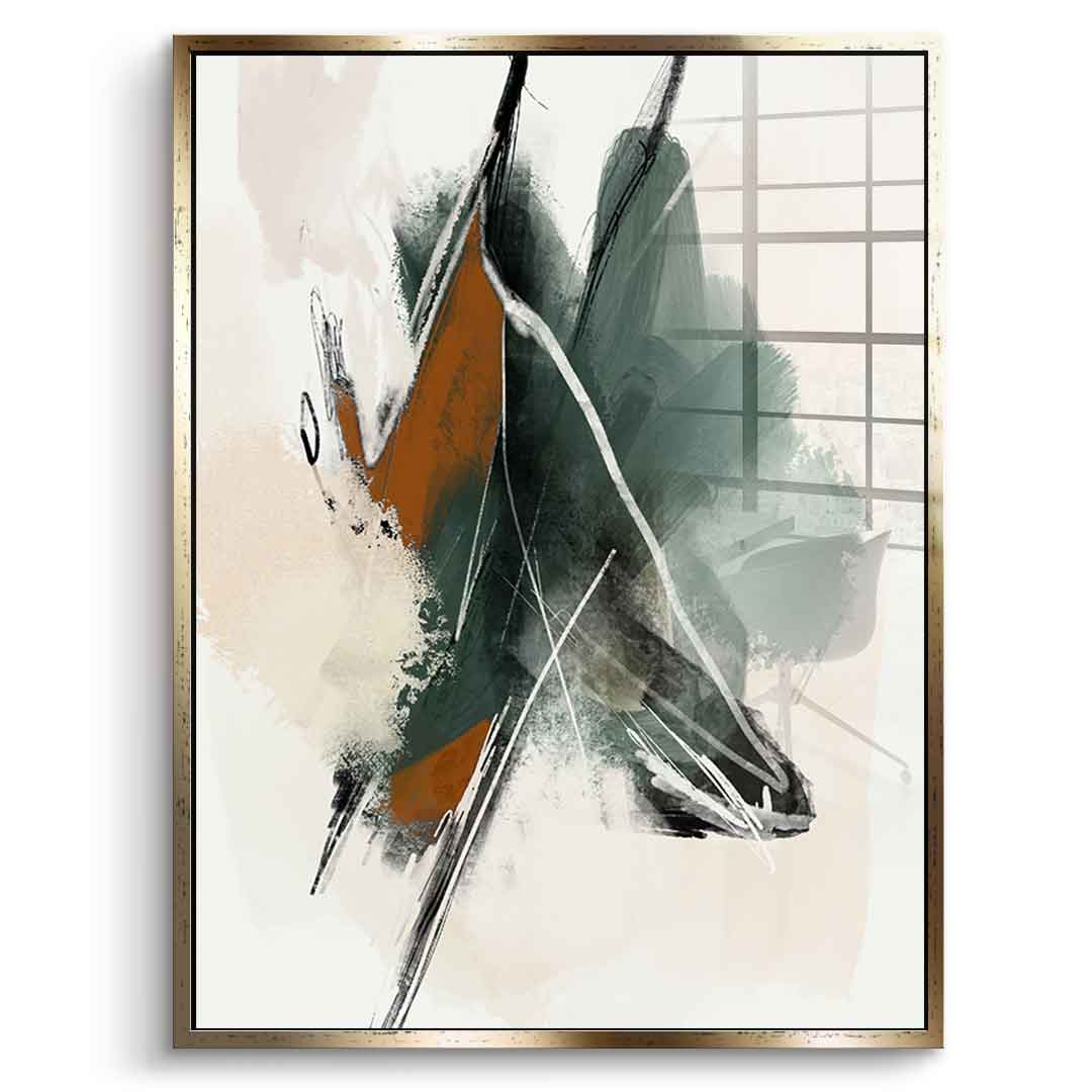 Green Abstract 04 - Acrylglas