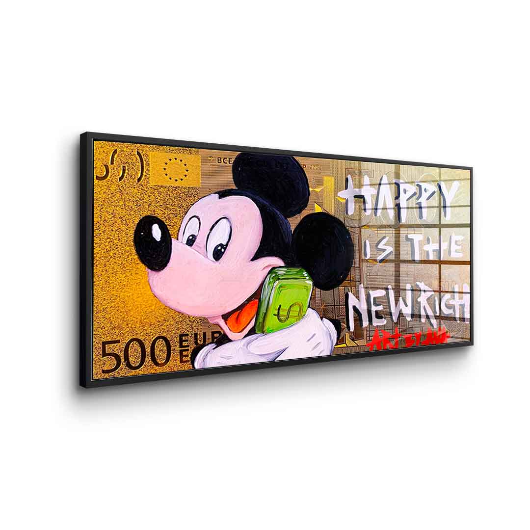 Happy is the new Rich - acrylic glass