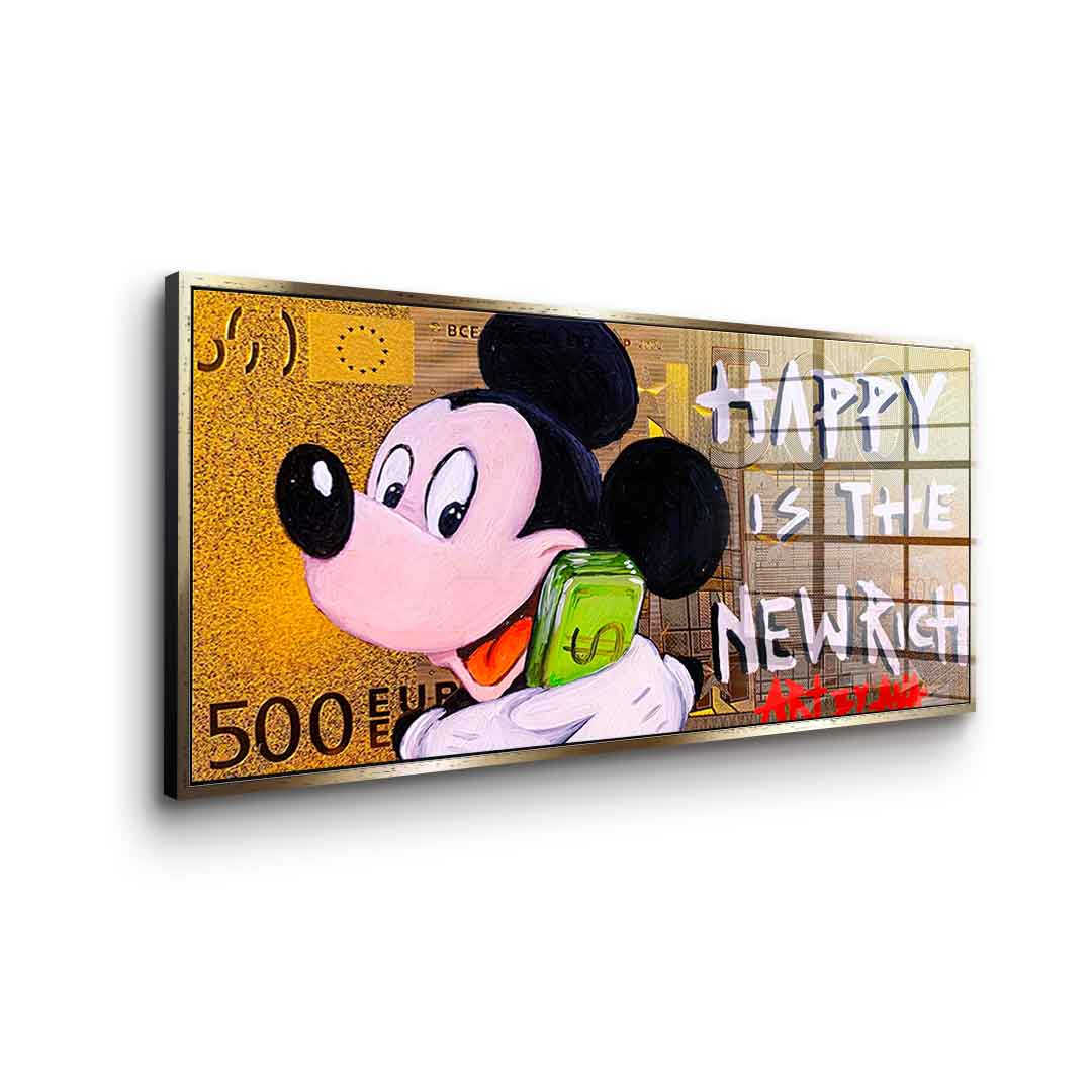 Happy is the new Rich - acrylic glass