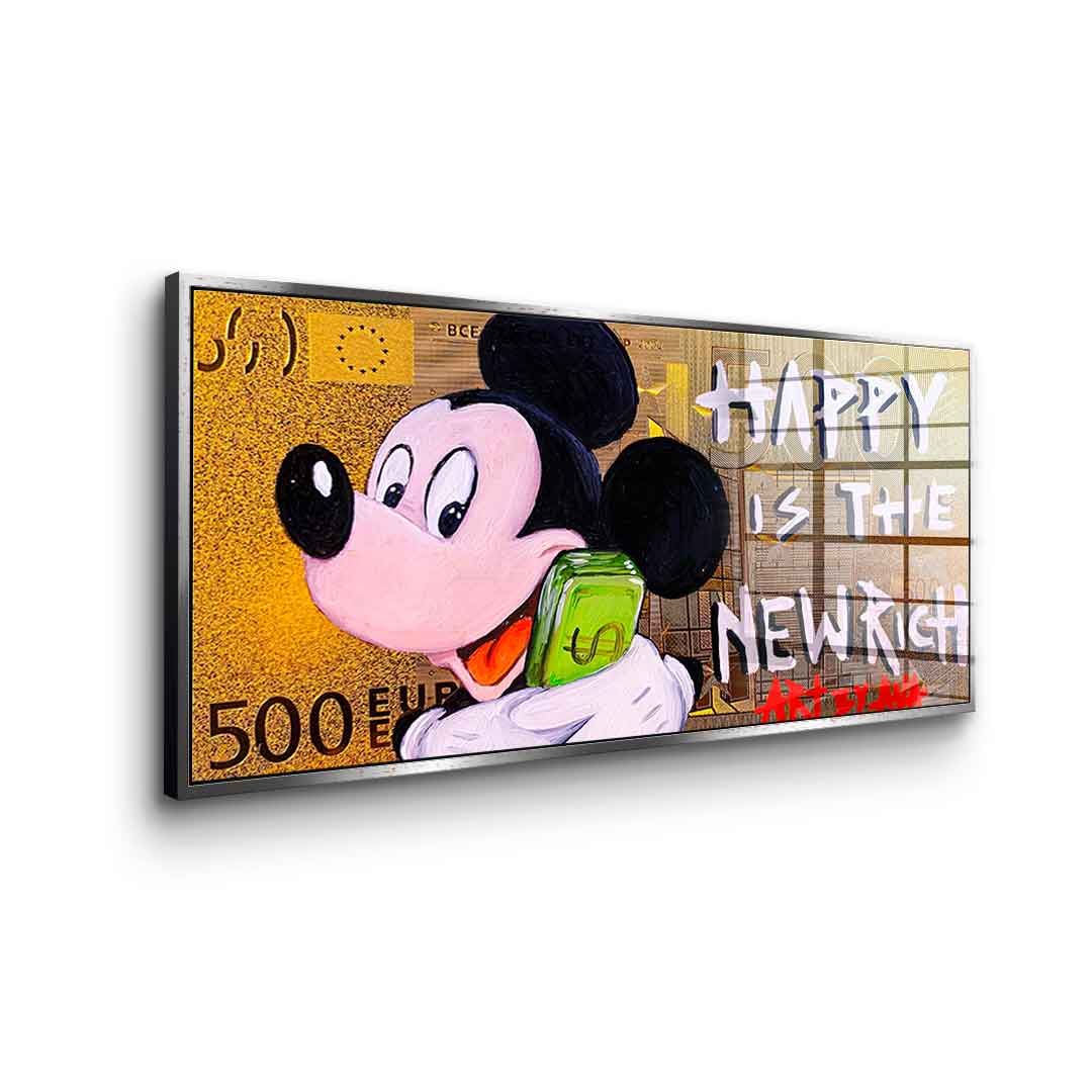 Happy is the new Rich - acrylic glass