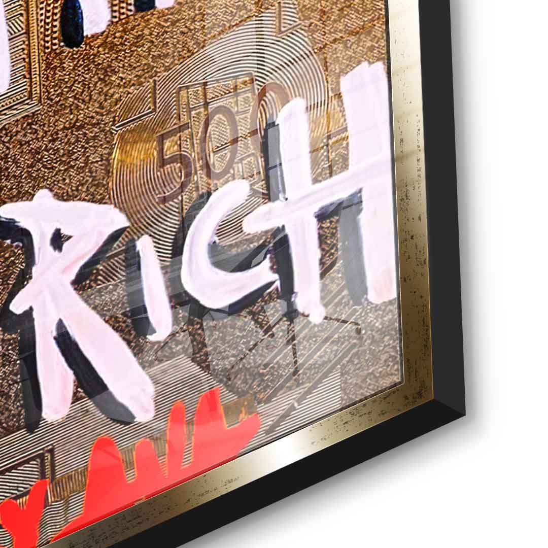 Happy is the new Rich - acrylic glass