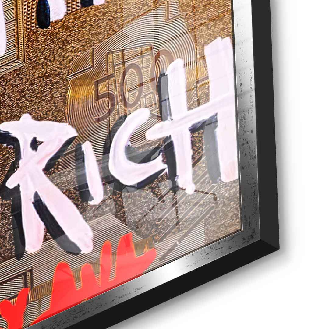 Happy is the new Rich - acrylic glass