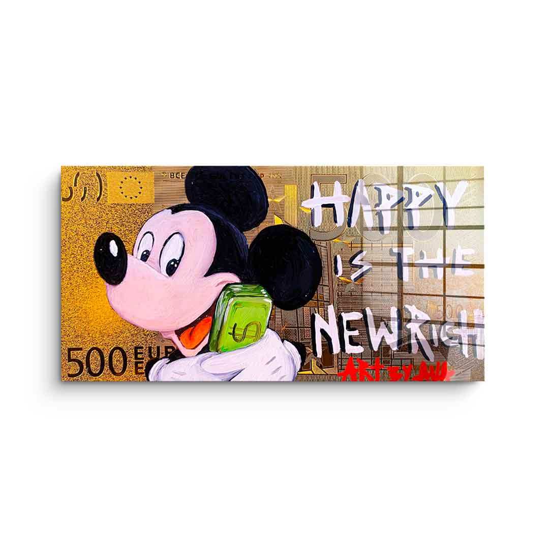 Happy is the new Rich - acrylic glass