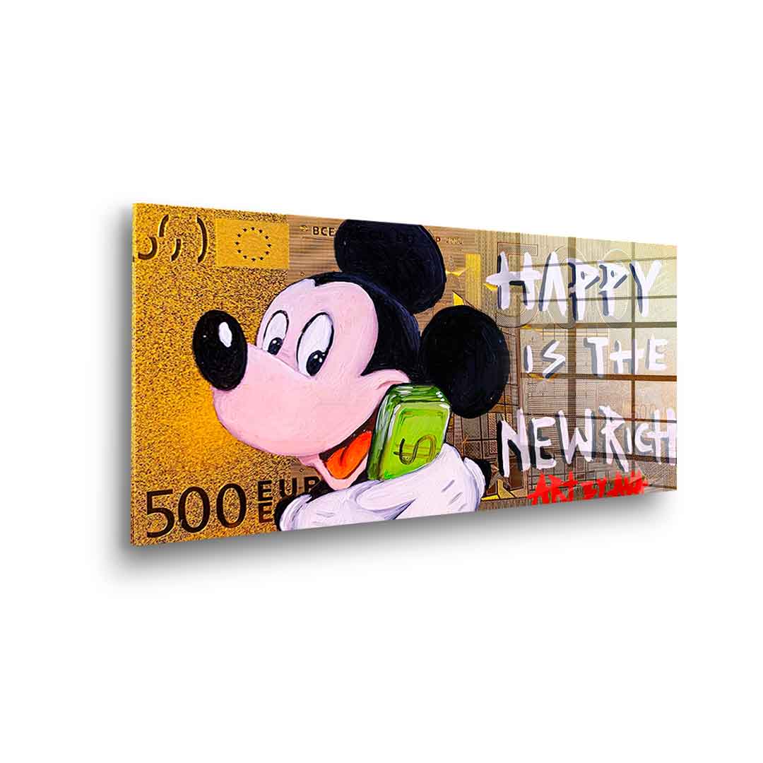Happy is the new Rich - acrylic glass