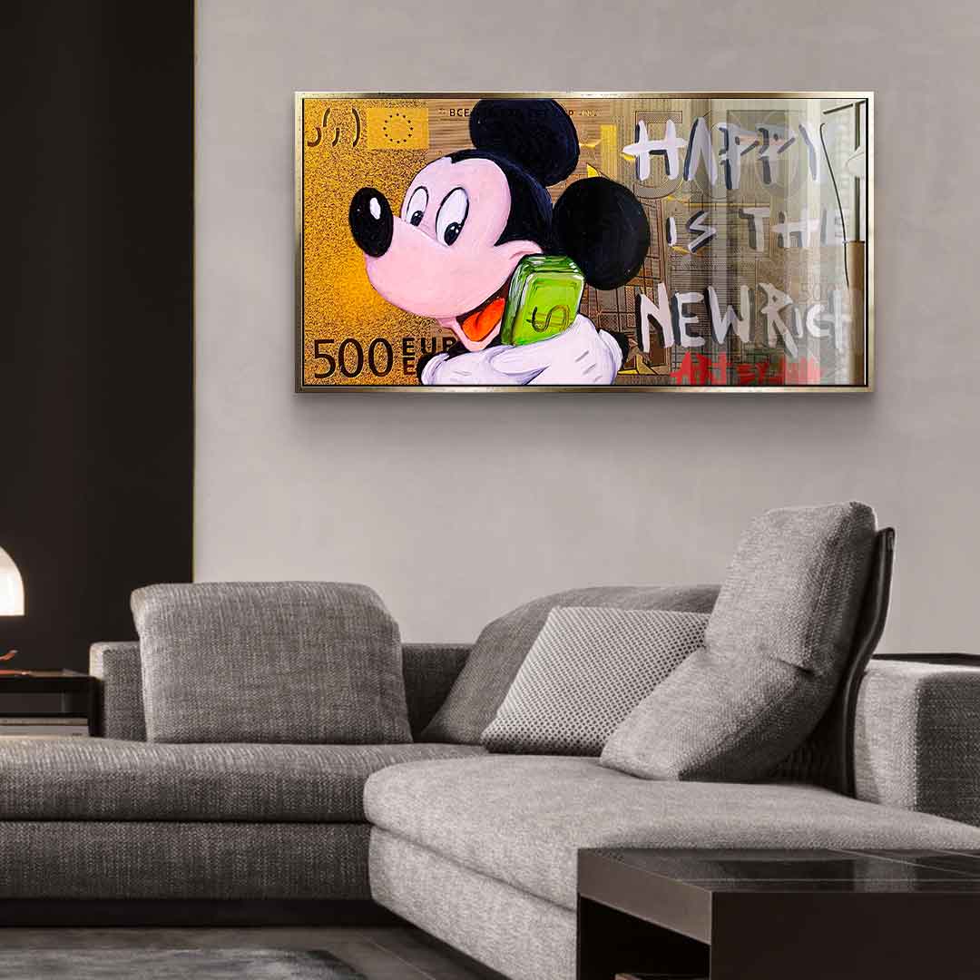 Happy is the new Rich - acrylic glass