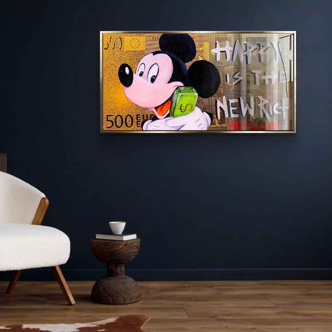 Happy is the new Rich - acrylic glass