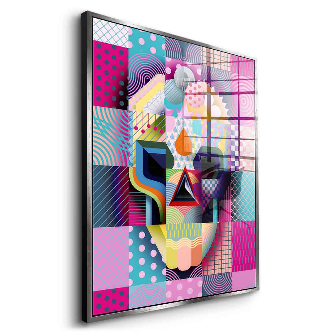 Happy Skull - Acrylglas