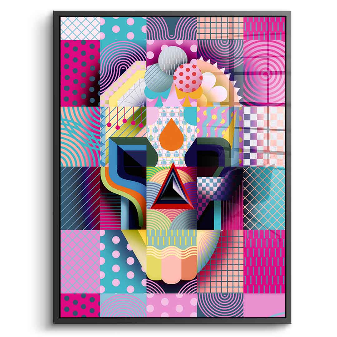 Happy Skull - Acrylglas