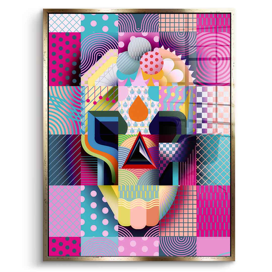 Happy Skull - Acrylglas