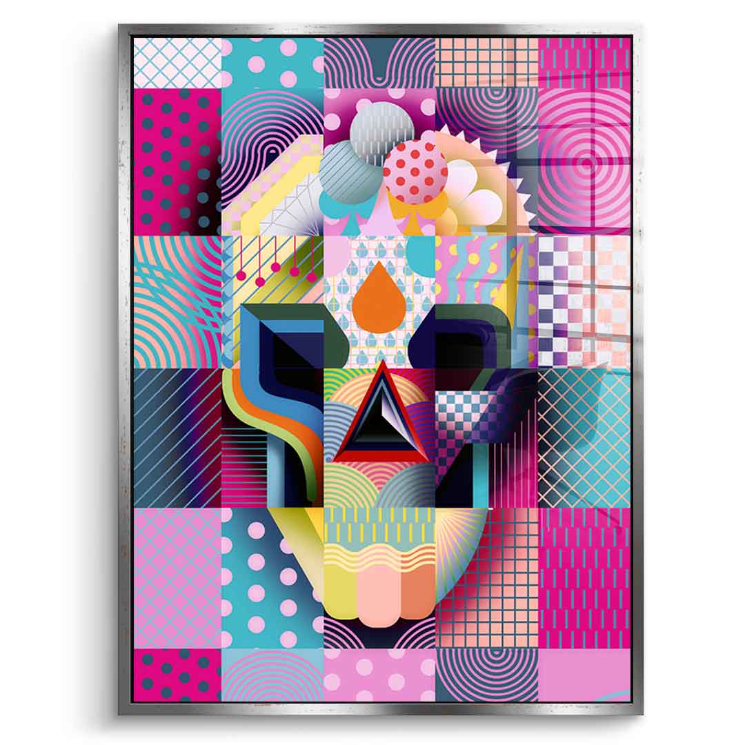 Happy Skull - Acrylglas