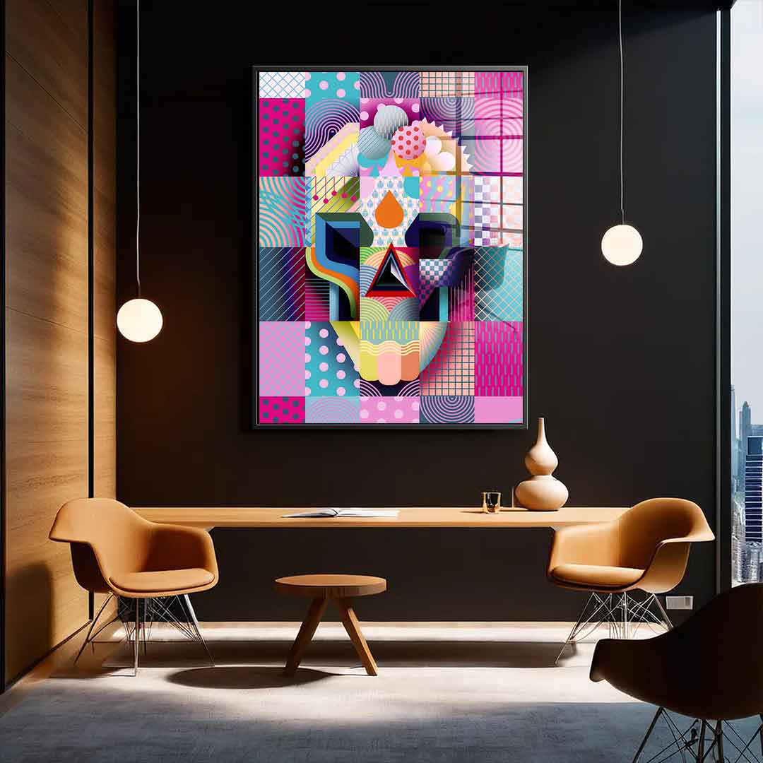 Happy Skull - Acrylglas