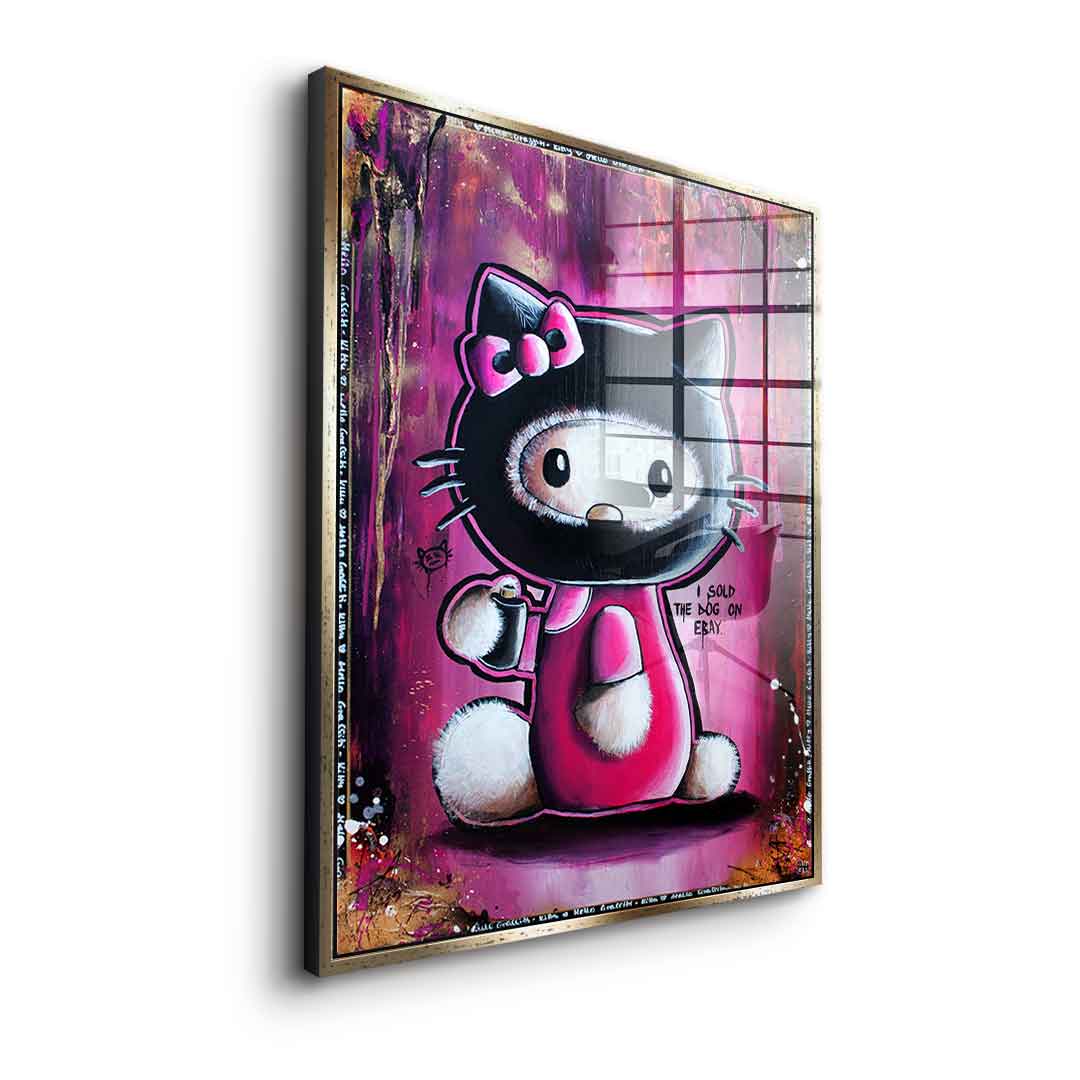Hello Graffiti Kitty - Acrylglas
