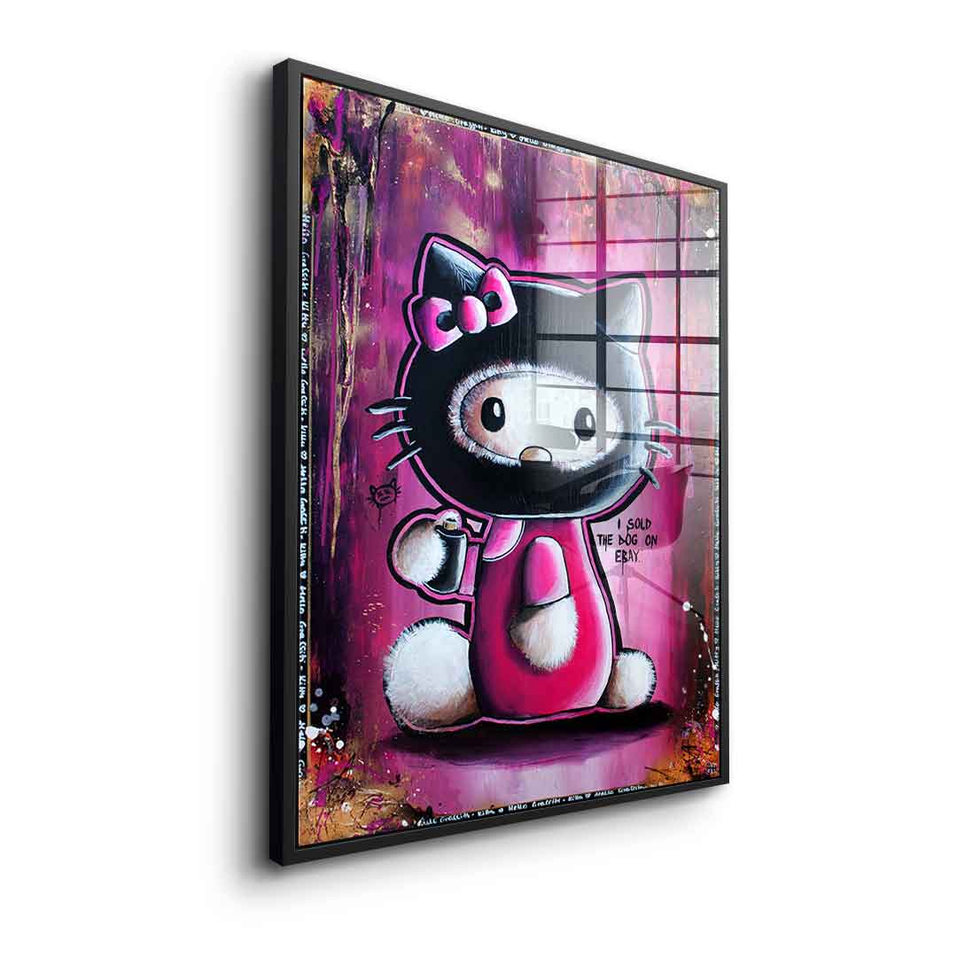 Hello Graffiti Kitty - Acrylglas