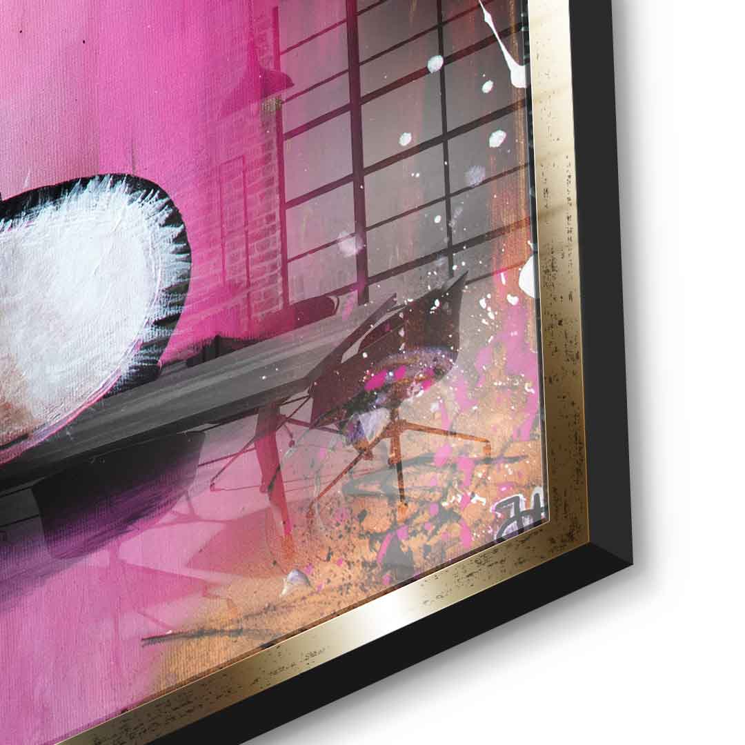 Hello Graffiti Kitty - Acrylglas