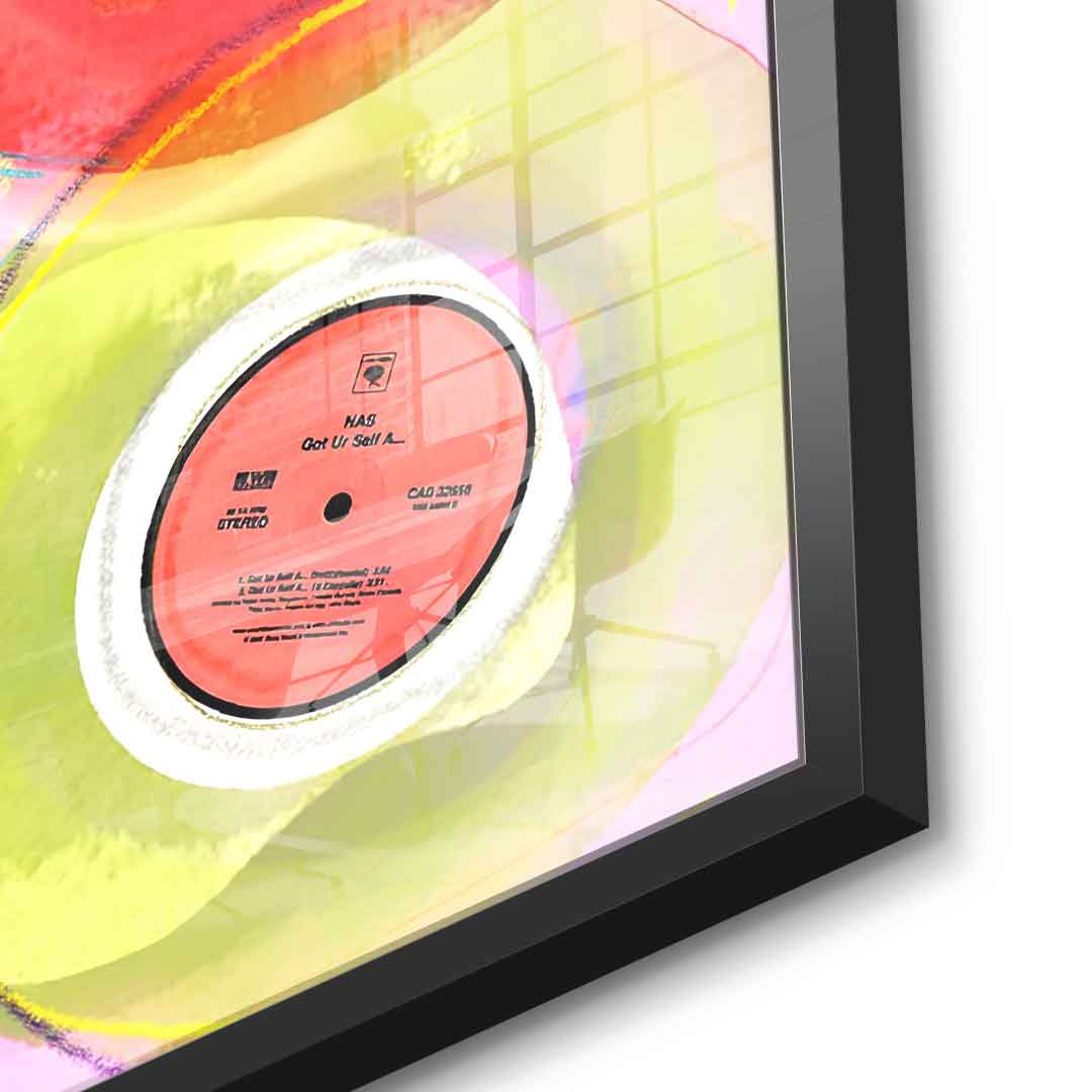 Hip -hop vinyl collection - acrylic glass