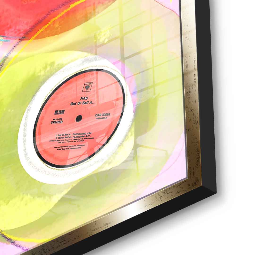 Hip -hop vinyl collection - acrylic glass