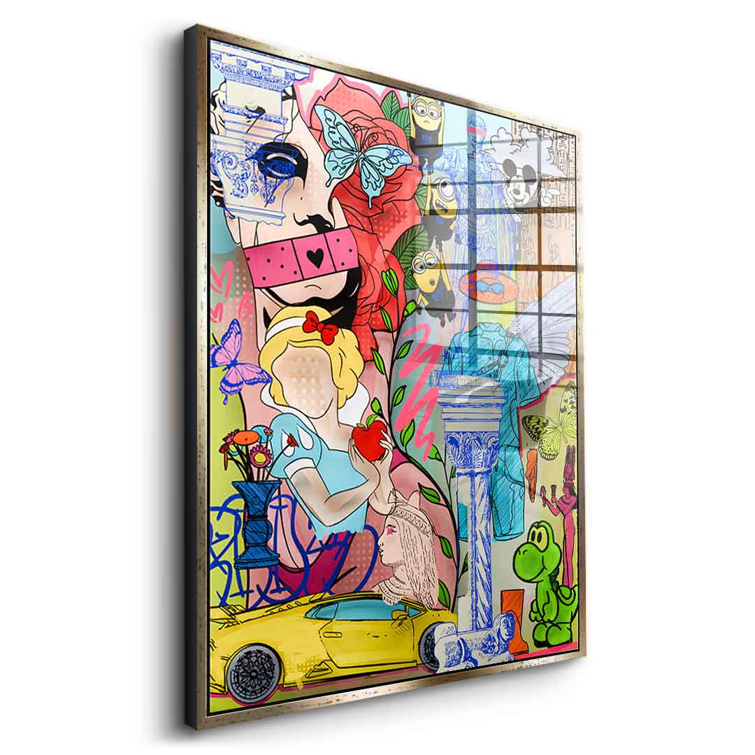 History and Hype - acrylic glass