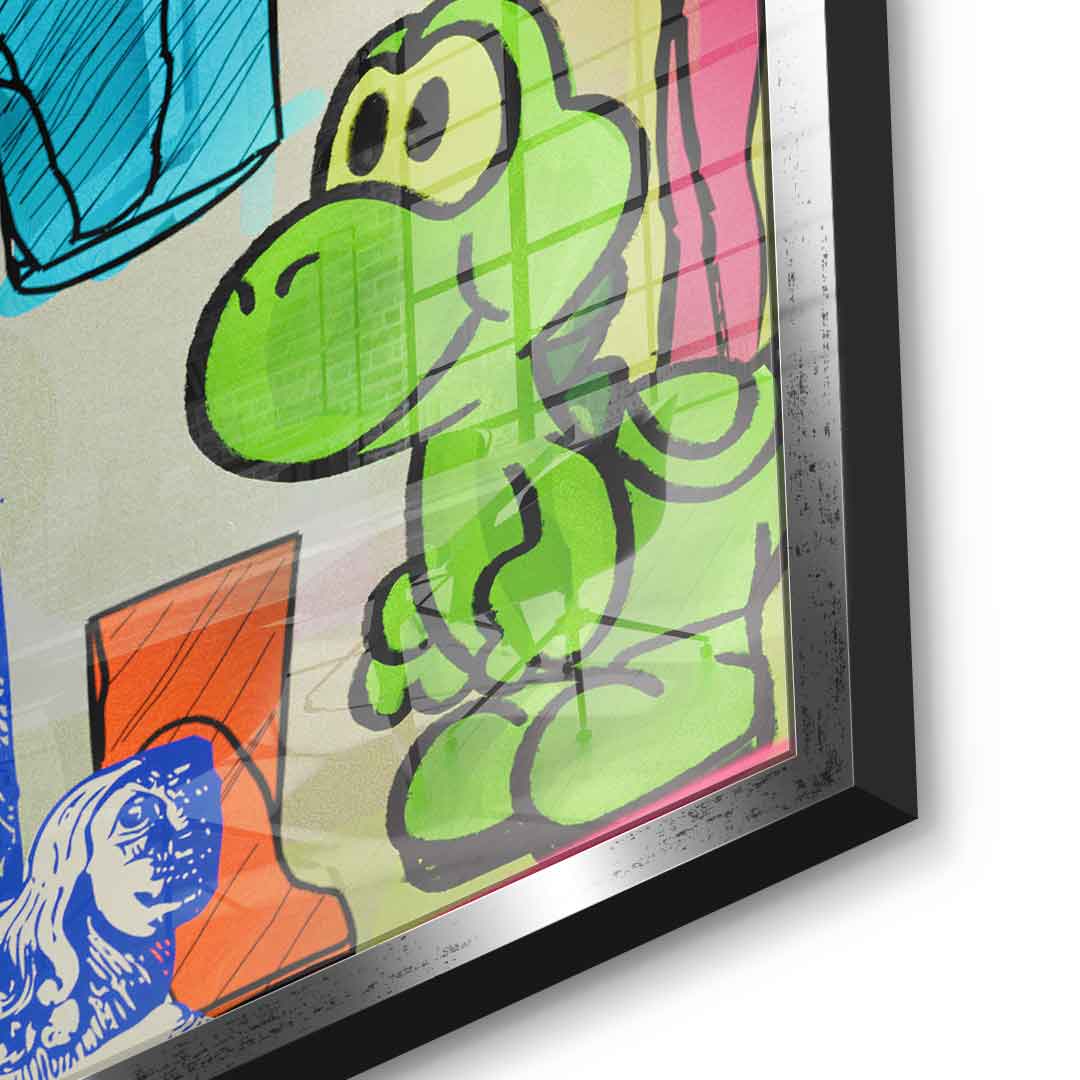 History and Hype - acrylic glass
