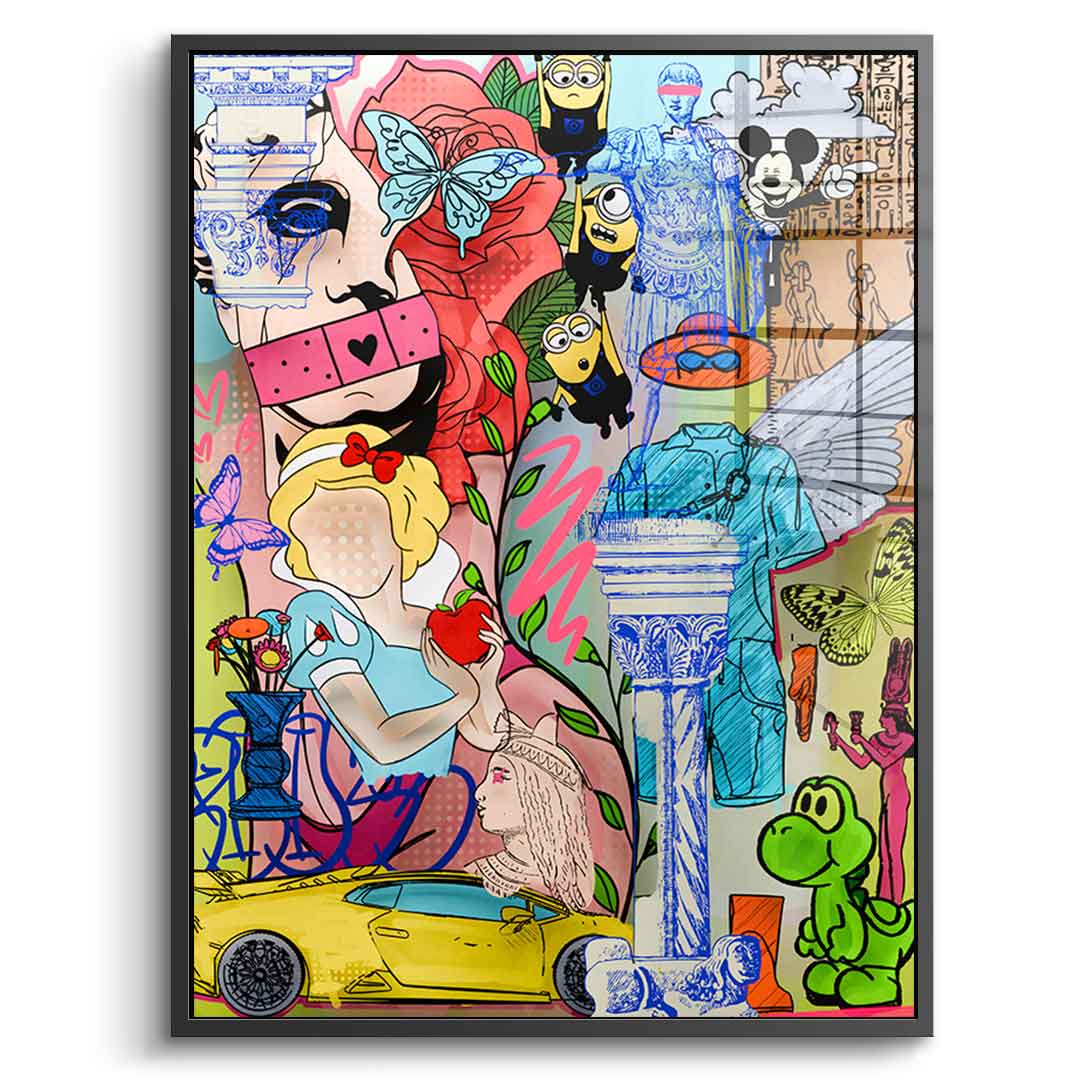 History and Hype - acrylic glass