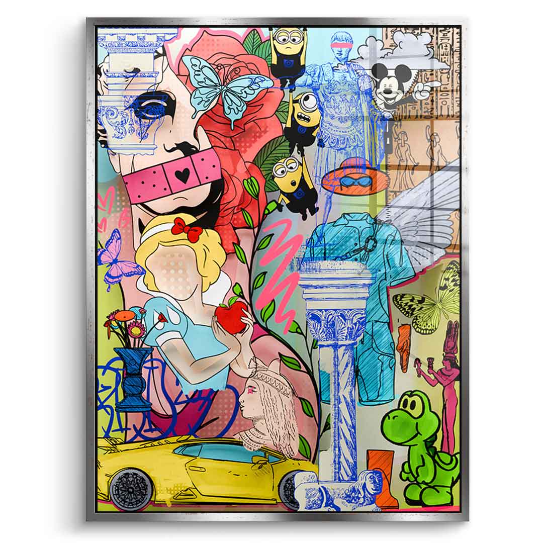 History and Hype - acrylic glass