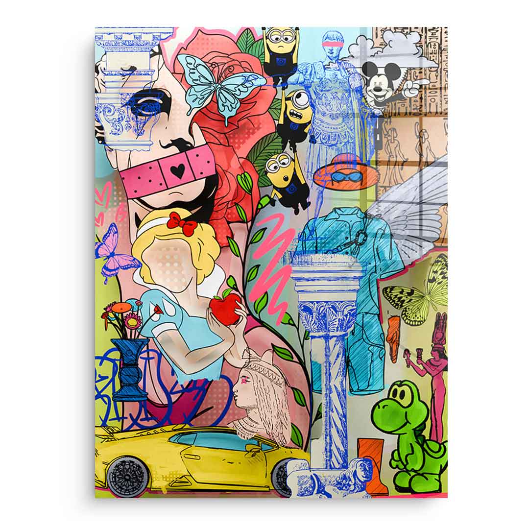 History and Hype - acrylic glass