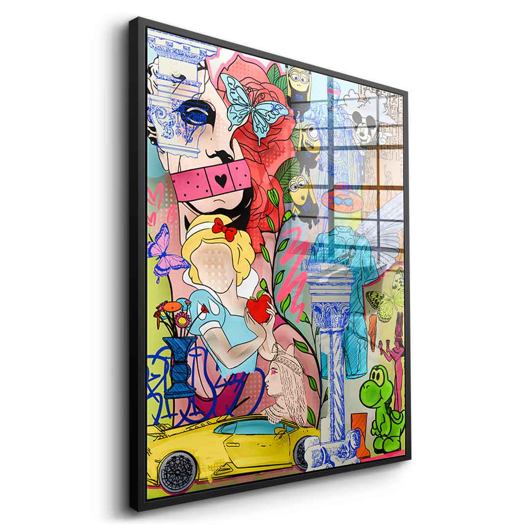 History and Hype - acrylic glass