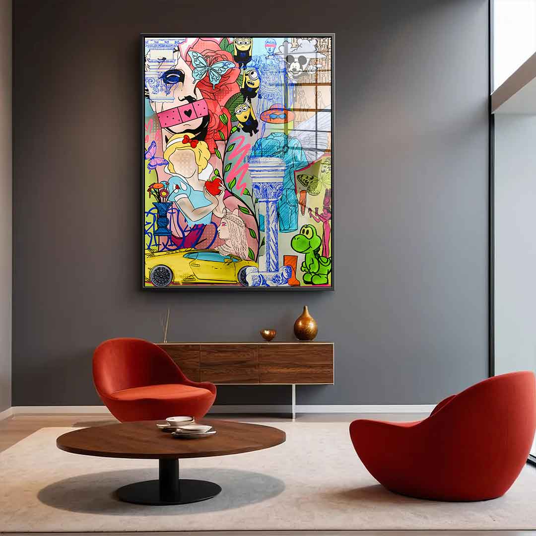 History and Hype - acrylic glass