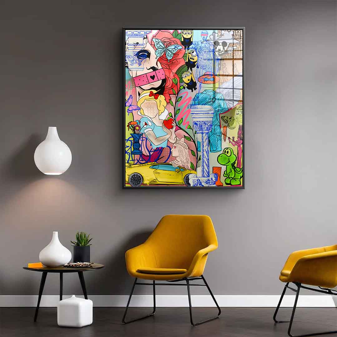 History and Hype - acrylic glass