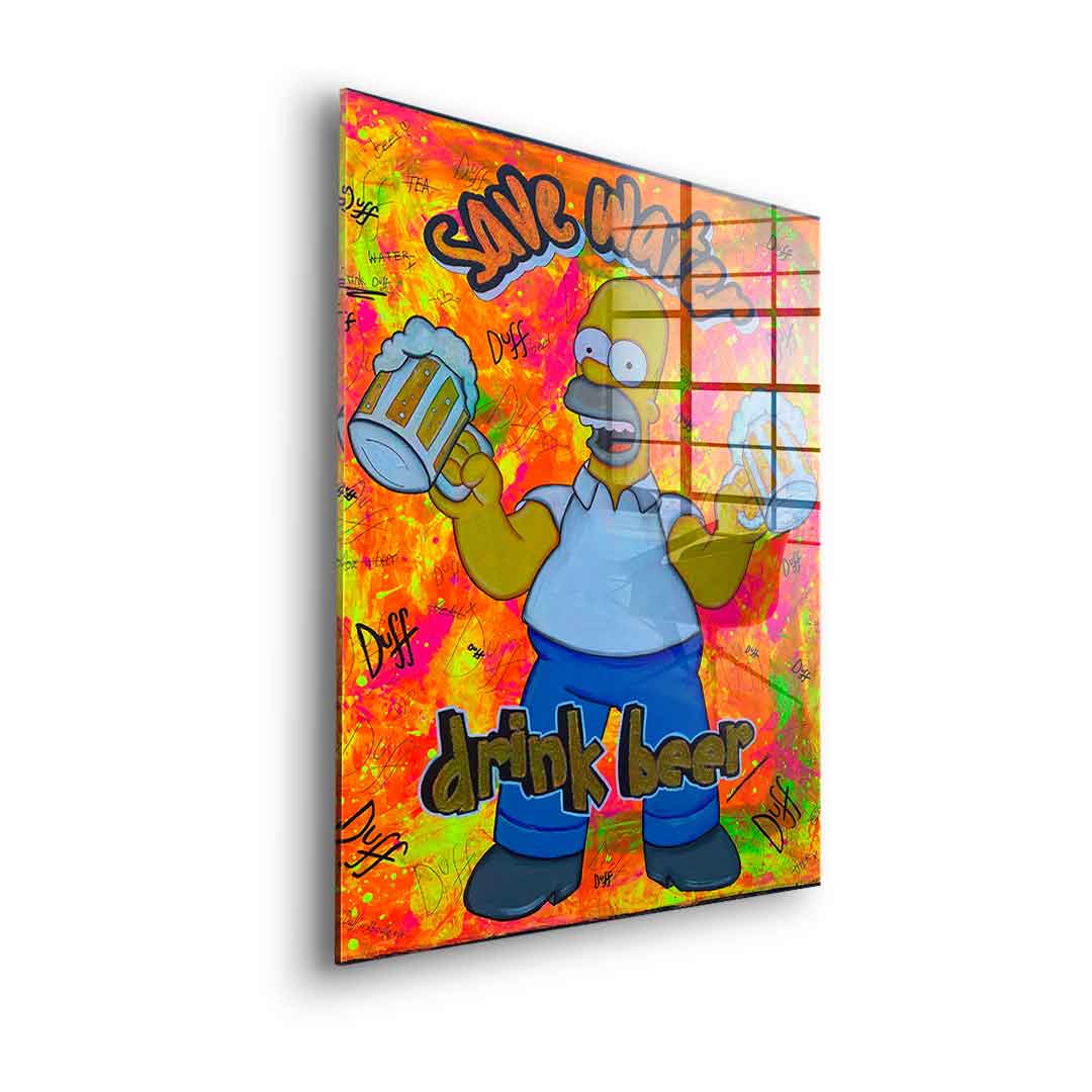 Save Water Drink Beer - Acrylglas