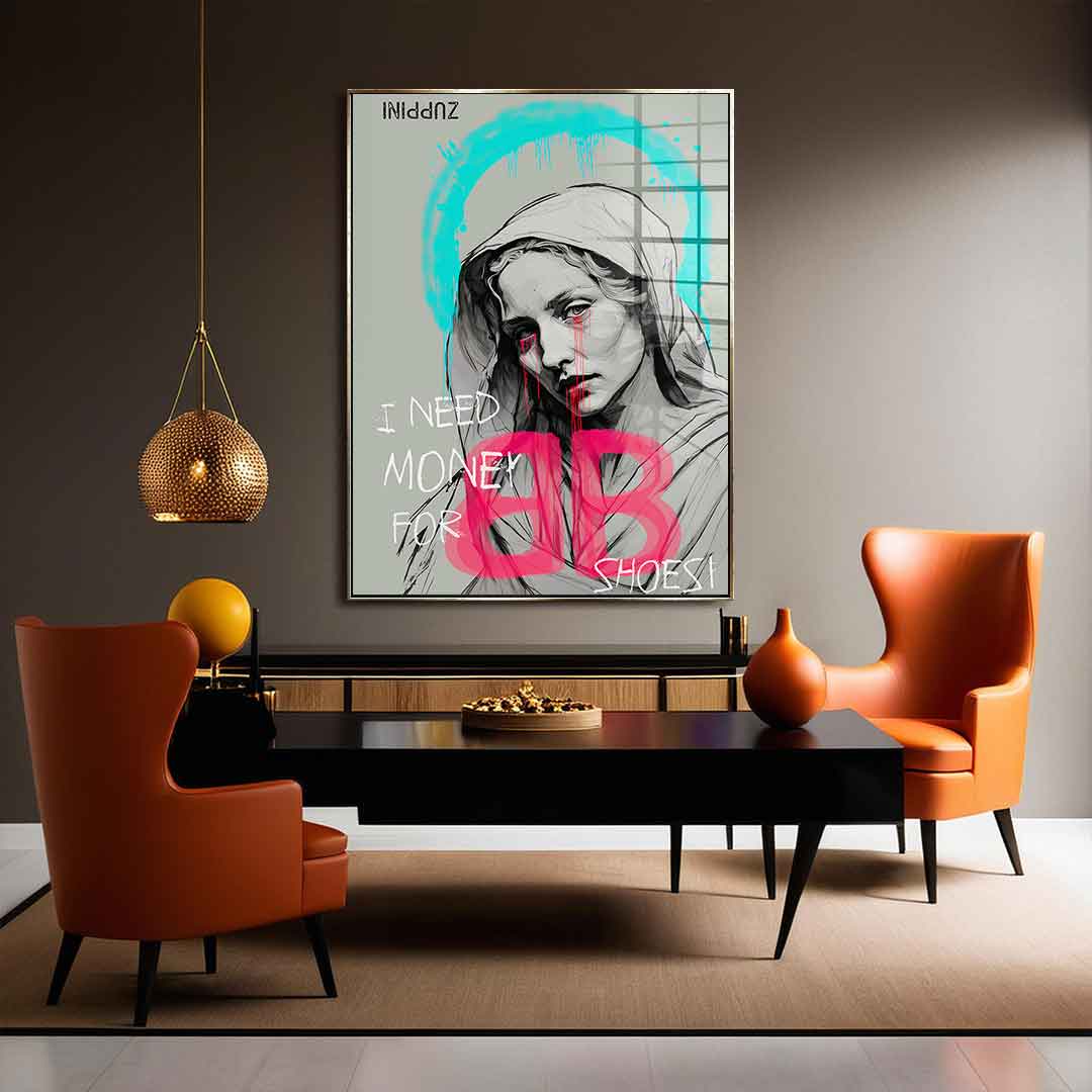 I Need Money - Acrylglas