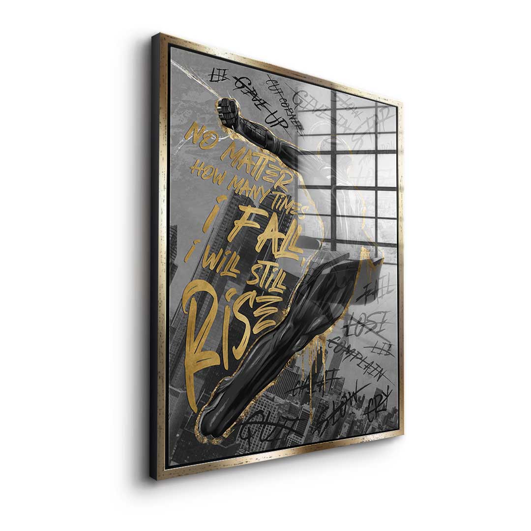 I wants still Rise - gold leaf
