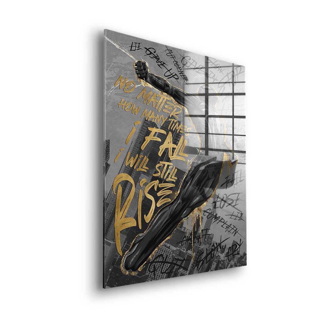 I wants still Rise - gold leaf
