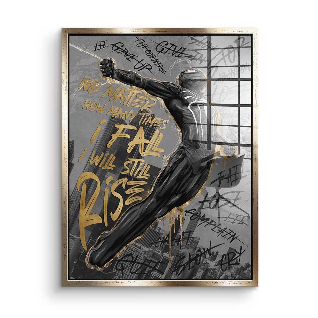 I wants still Rise - gold leaf