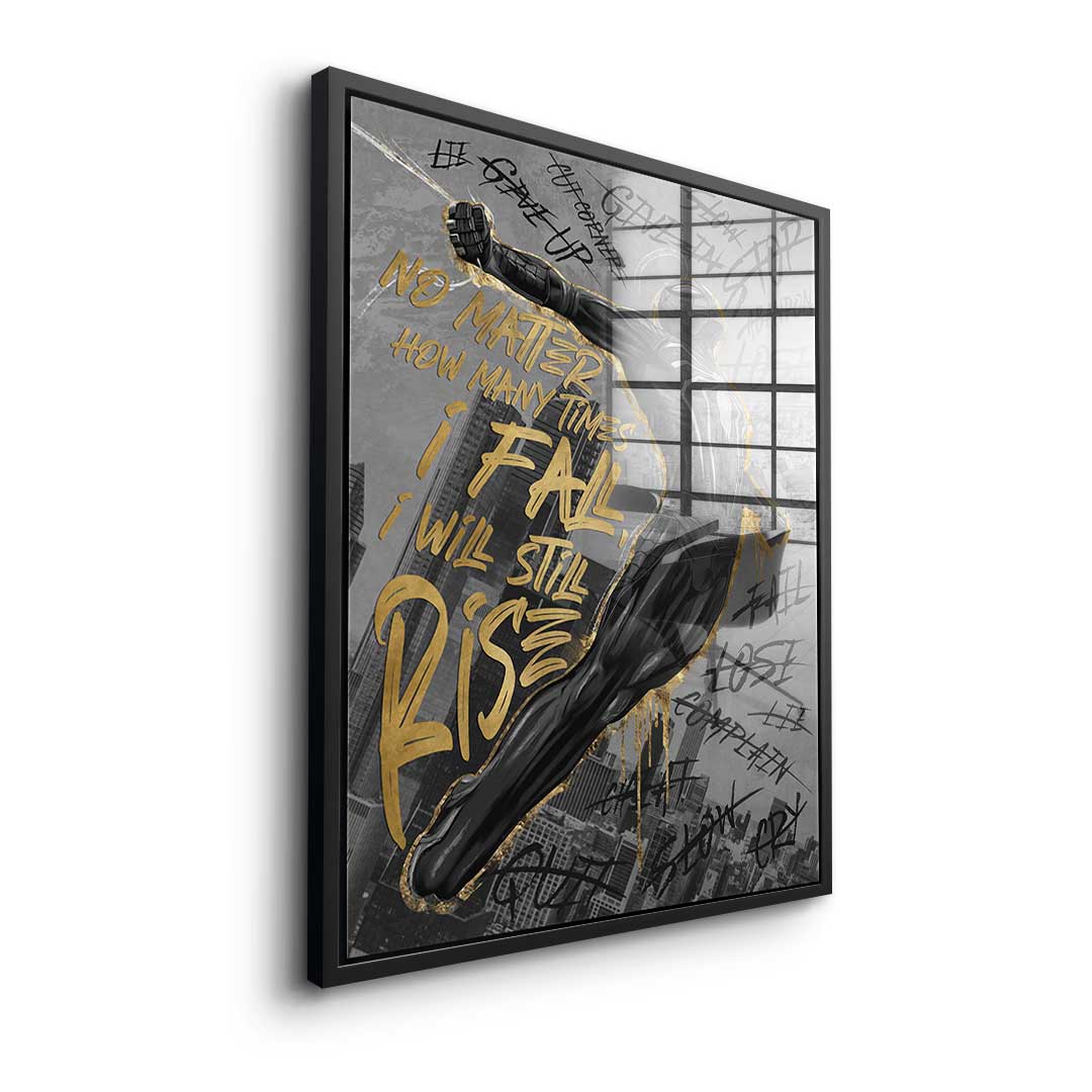 I wants still Rise - gold leaf