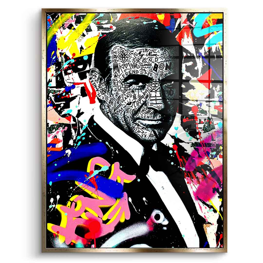 My name is bond XL - acrylic glass