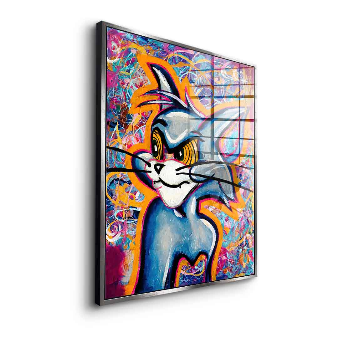 Angry Cat - acrylic glass
