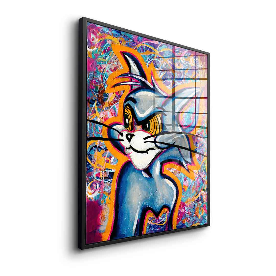 Angry Cat - acrylic glass