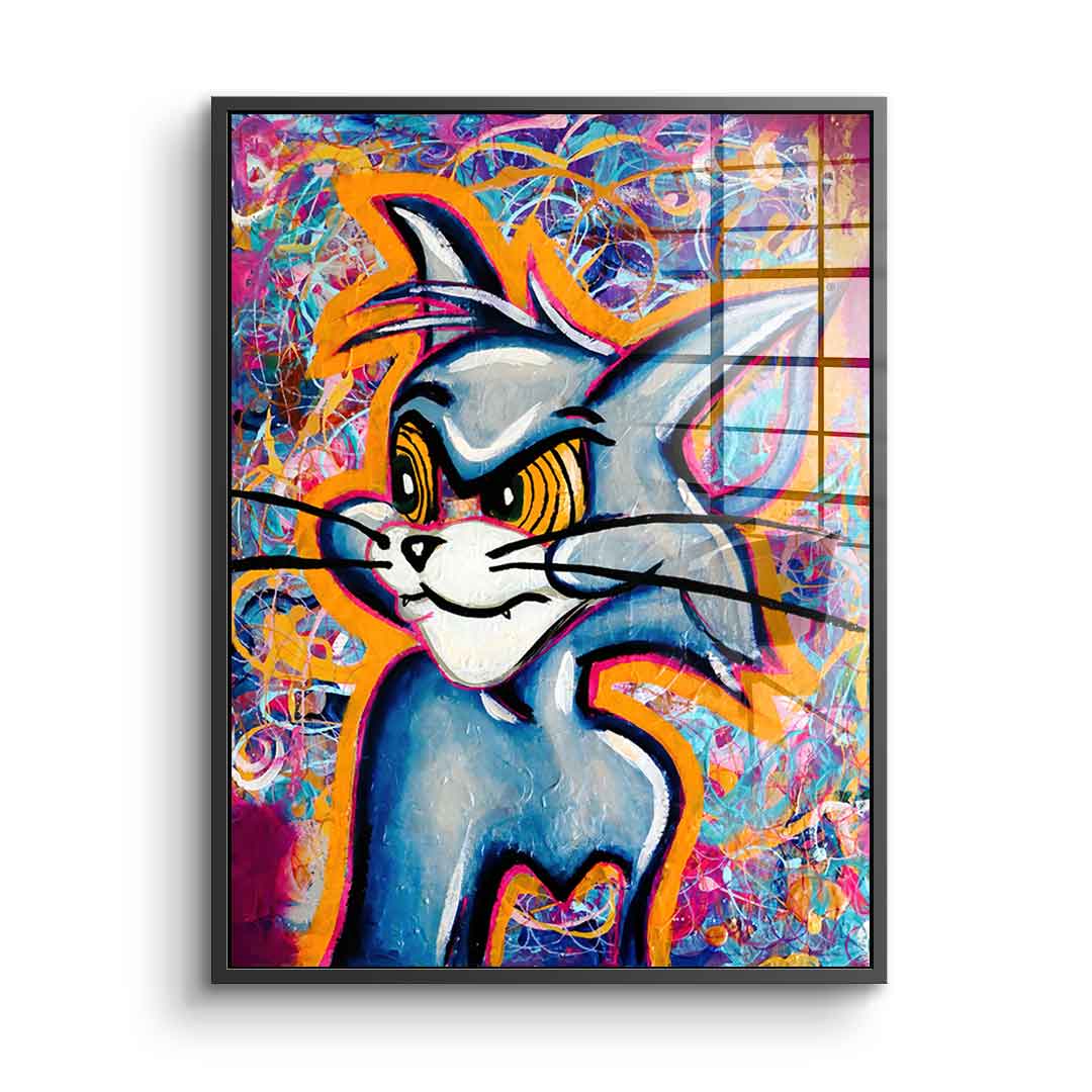 Angry Cat - acrylic glass
