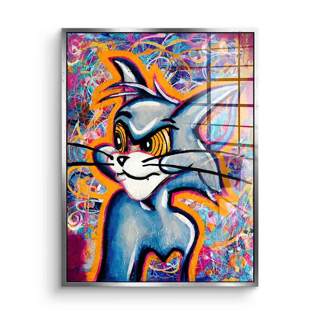 Angry Cat - acrylic glass