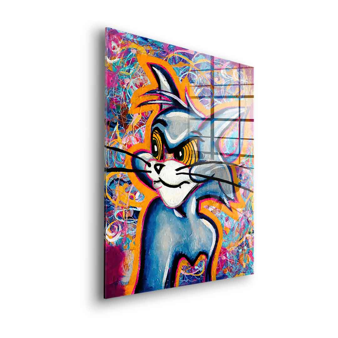 Angry Cat - acrylic glass